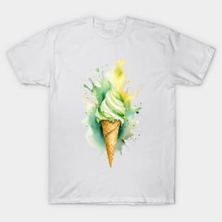 Vibrant double scoop ice cream cone T-Shirt